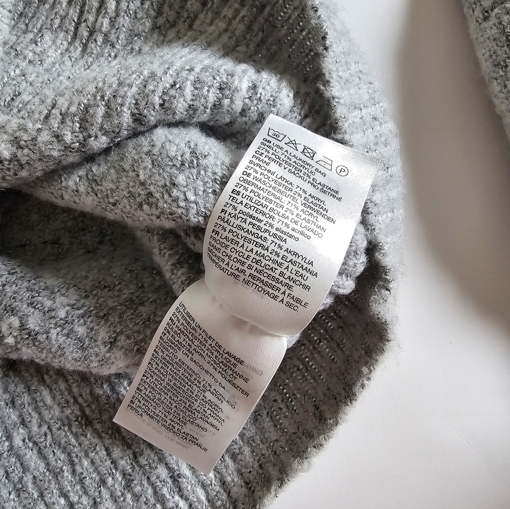 Cheap Monday XS User knit Heather Gray Women's Sweater - Picture 6 of 6